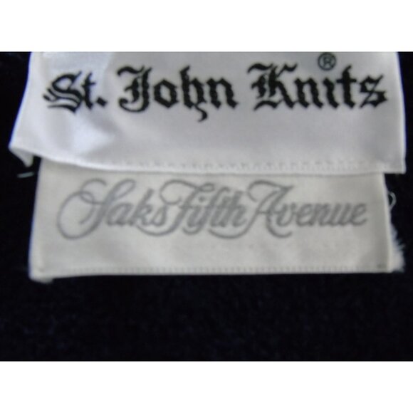 Vintage 1970's Maxi Suit St. John Knits Saks Fifth Avenue Navy & Pink 3 Piece Si - Picture 7 of 10